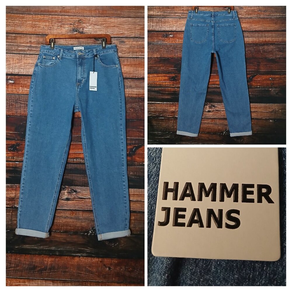 NWT Hammer Jeans 15 Mom High Rise Blue Denim Stretch